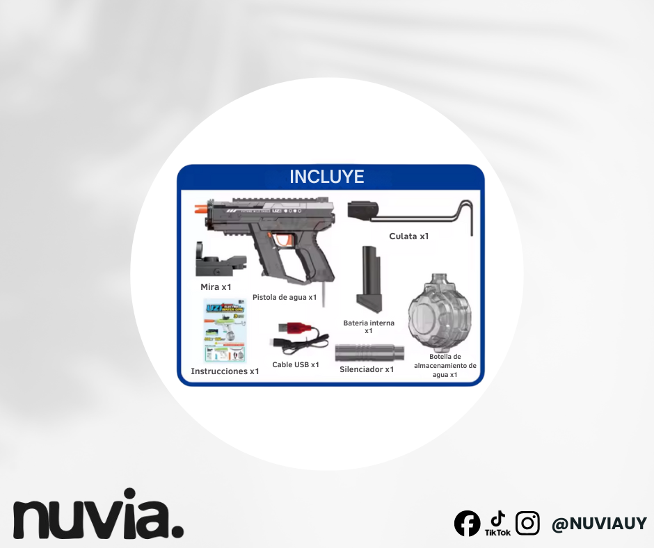 Pistola de agua UZI NUVIA