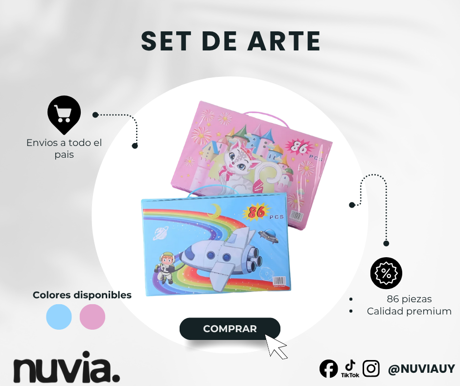 Set de arte para niños NUVIA