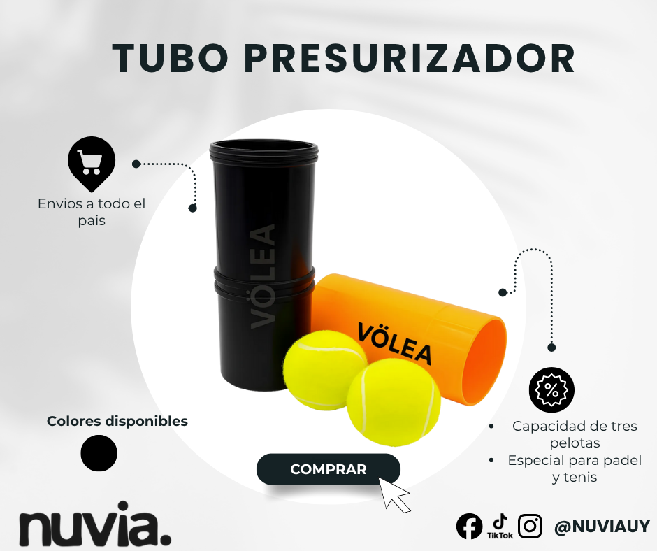Tubo presurizador de pelotas NUVIA