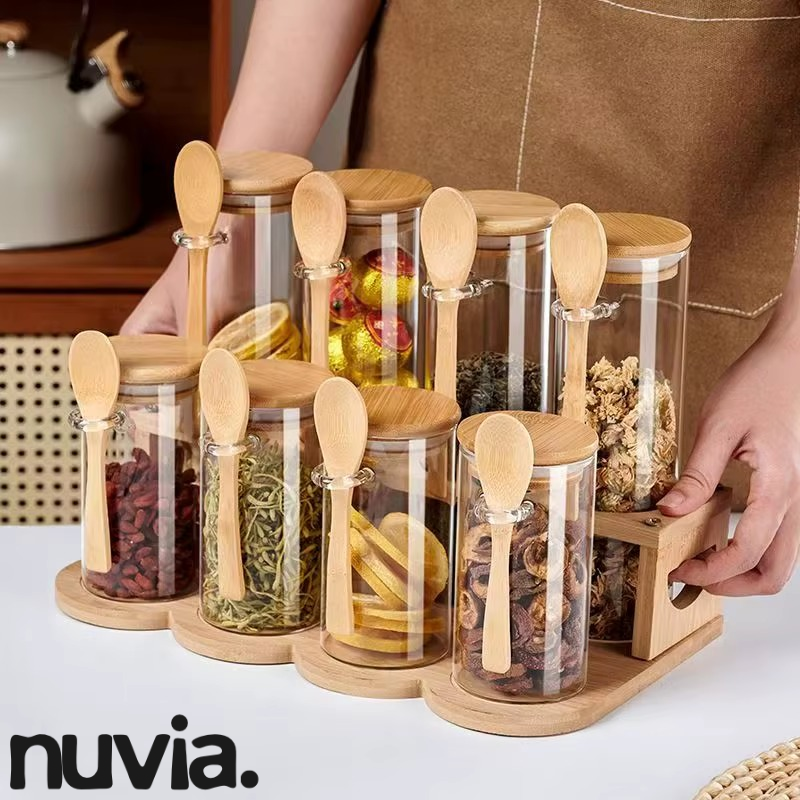 Frascos de bambu NUVIA